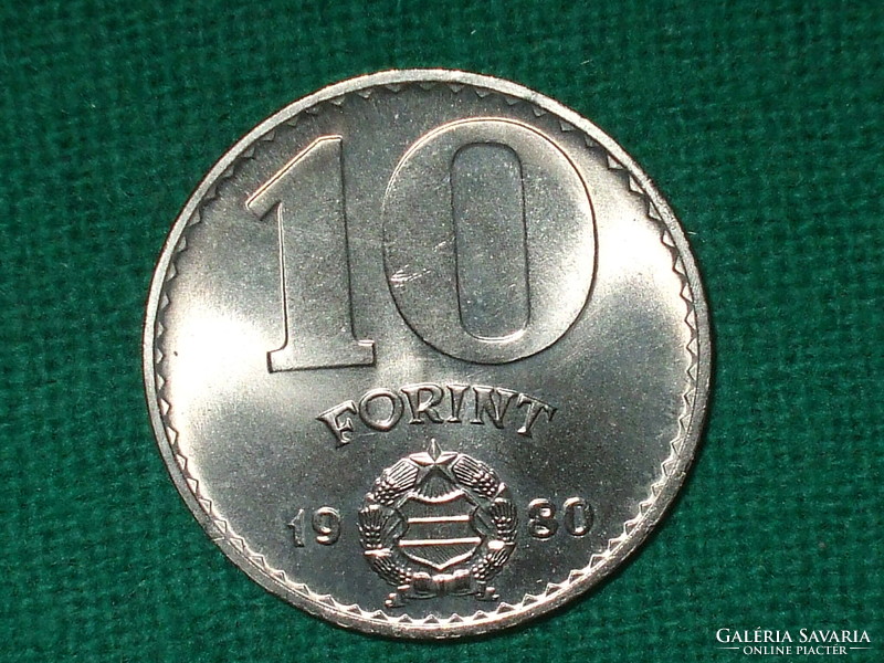 10 Forint 1980! It was not in circulation! It's bright!