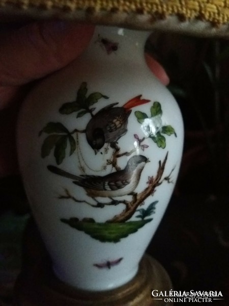 Herend Rothschild patterned porcelain lamp