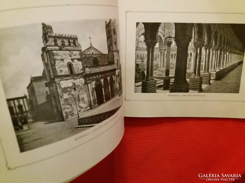 1910 Palermo: commemorative book with antique prints - postcards according to pictures