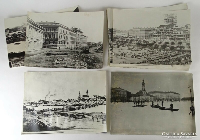 1O669 large old black and white Szeged pictures 12 pieces 30 x 40 cm