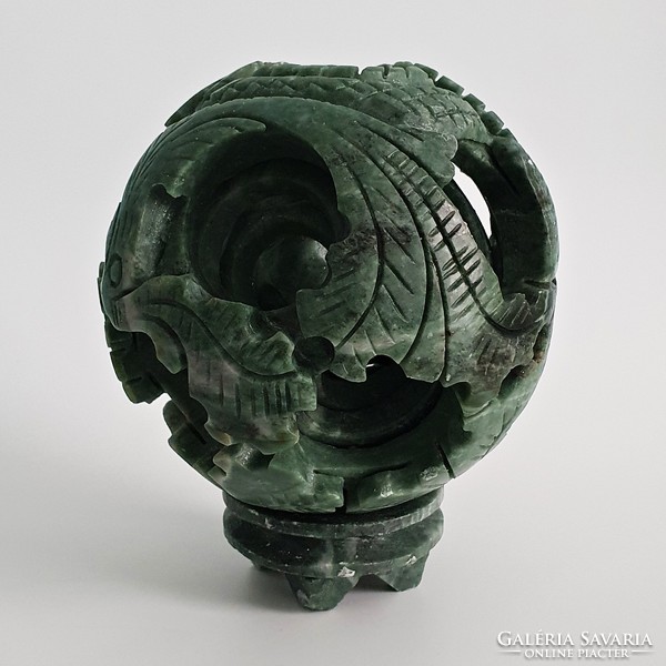 Chinese jade puzzle sphere
