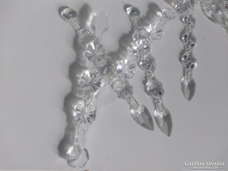 Kreatív célra - Kristály -szerű jégcsapra emlékeztető műanyag dekoráció ár/db