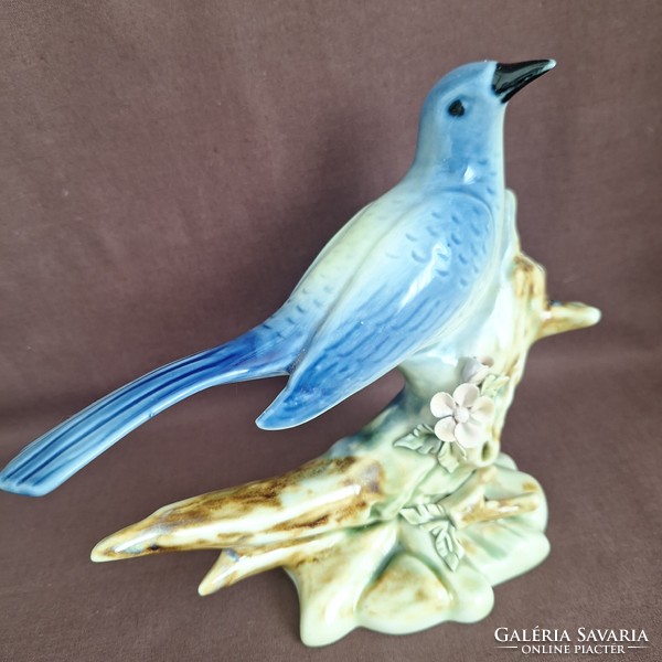 Német porcelán kék madár ( nagy)