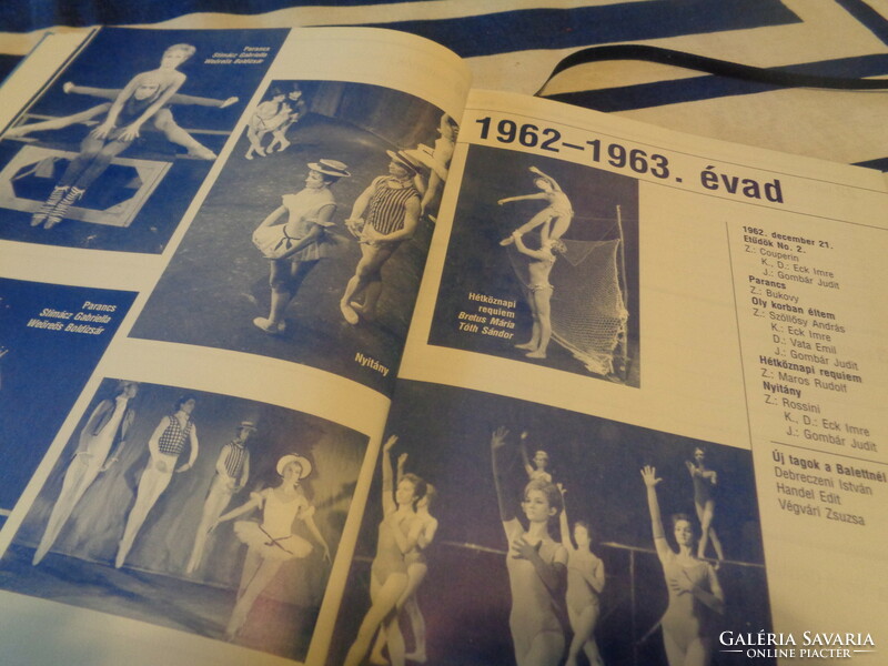 Pécs ballet diary, from the 1960-61 season to 2006, new condition!