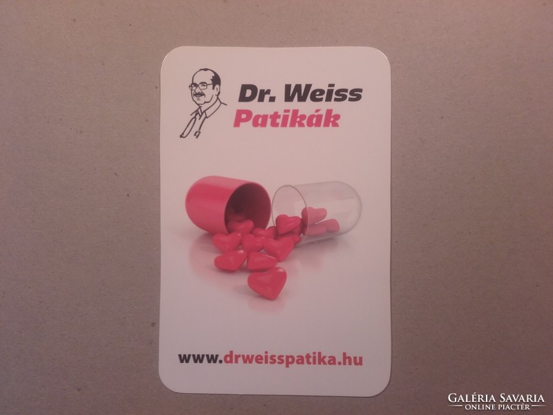 Hungary, card calendar - dr. Weiss pharmacies 2016