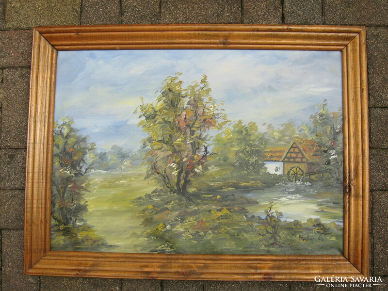 Beautiful impressionist landscape signed by a German painter