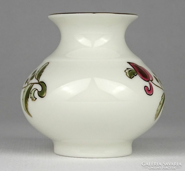 1O715 Vajszínű Zsolnay porcelán váza 6.7 cm
