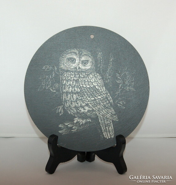 Unique slate wall plate owl
