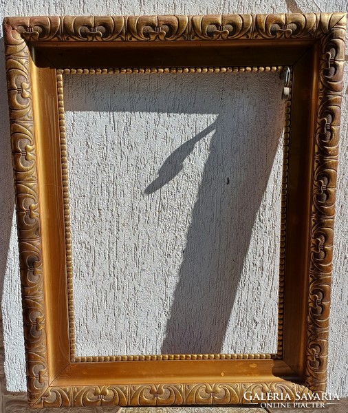 Antique gilded wind mirror painting frame also stand, excellent decoration film theater props.