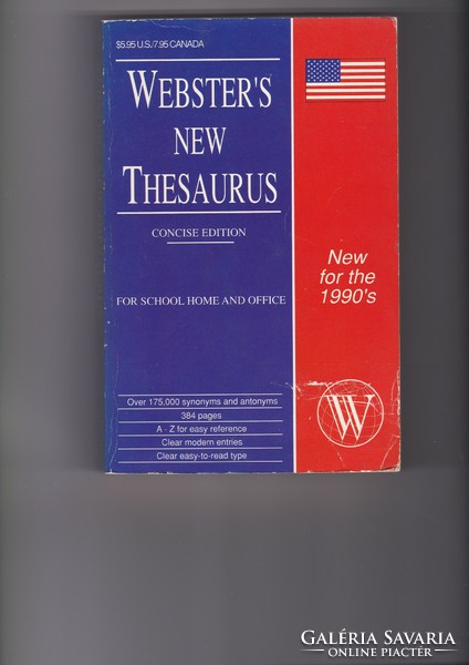 WEBSTER'S NEW THESAURUS angol értelmező szótár