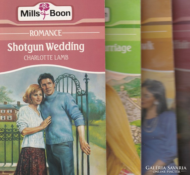 Mills&Boon kiadású 12 darab angol nyelvű romantikus regény