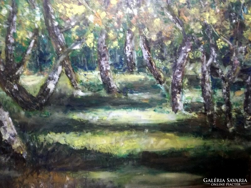 Gondar: in the forest - oil painting - 100 cm x 60 cm! - Art@decoration