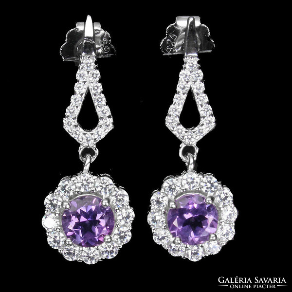 Genuine amethyst is filled with 925 silver