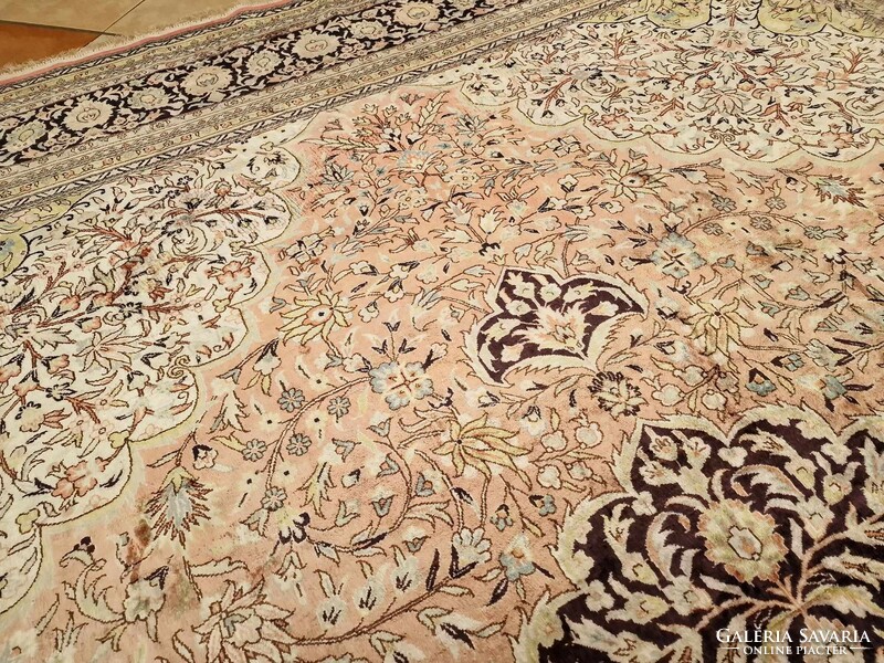 Dreamy huge 275x370 hand-knotted caterpillar silk Persian carpet bfz478 premium product