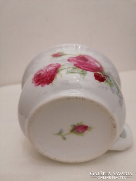 Antique porcelain rose mug