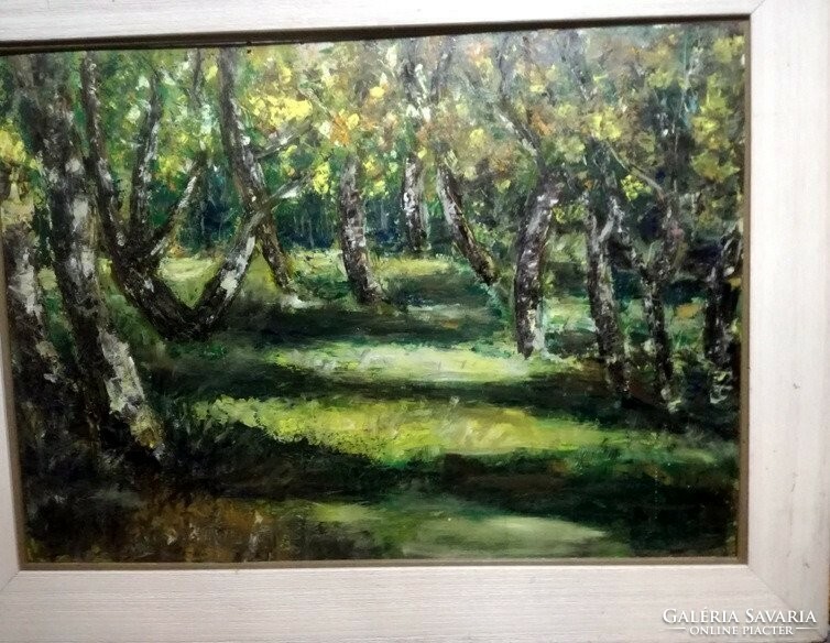 Gondar: in the forest - oil painting - 100 cm x 60 cm! - Art@decoration