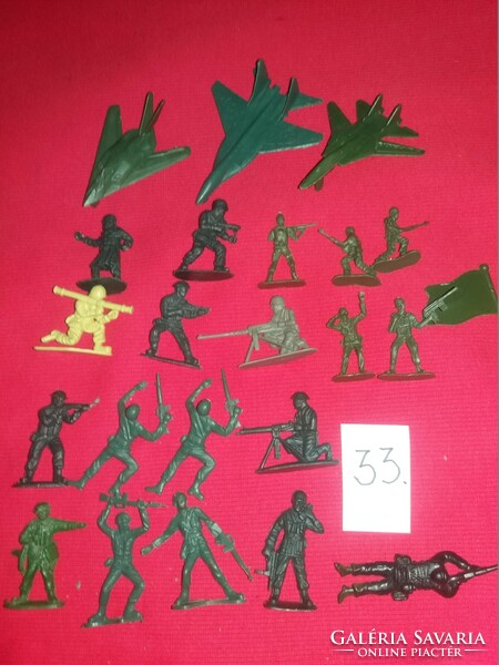 Retro trafikáru bazáráru műanyag játék katona katonák csomagban egyben képek szerint 33