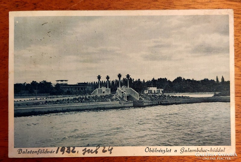 Old postcard Balatonföldvár!