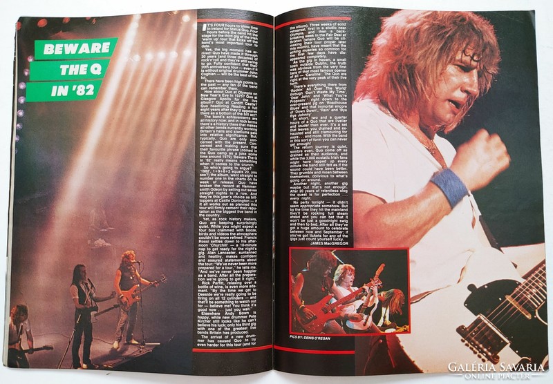 Kerrang magazin 82/5/20 Van Halen Rolling Stones Twisted Sister Aldo Nova Rainbow Status Quo Jo Jett