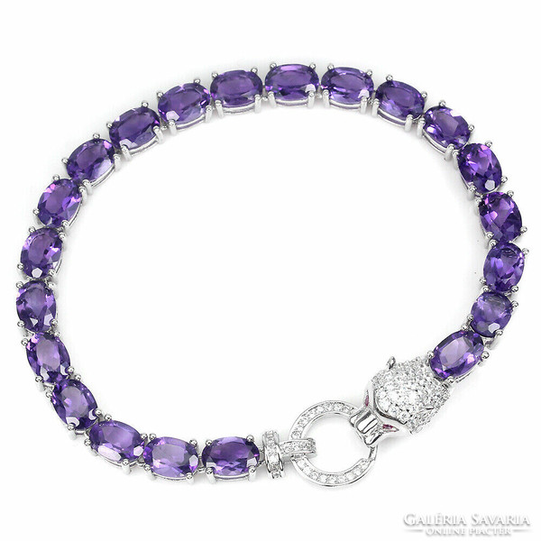 Real amethyst 925 sterling silver