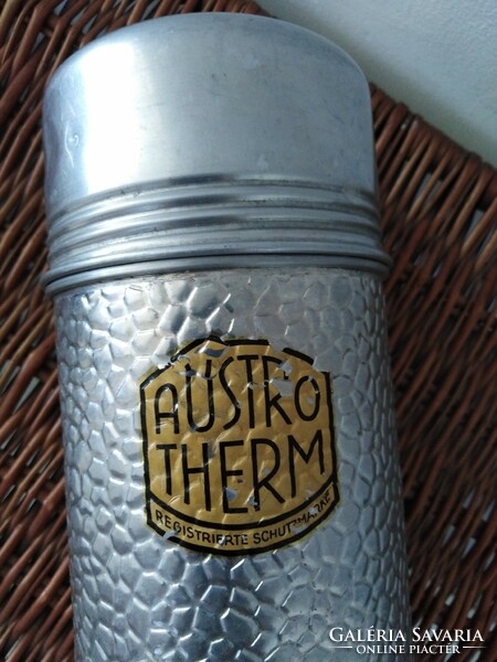 Aluminum thermos, from the 50s and 60s