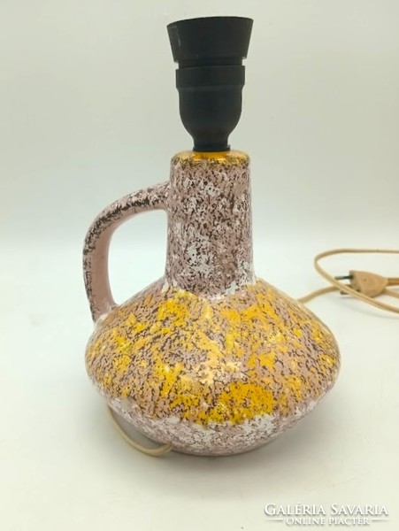 Retro ceramic lamp, lamp body, marked, 18 cm of the ceramic + 6 cm socket