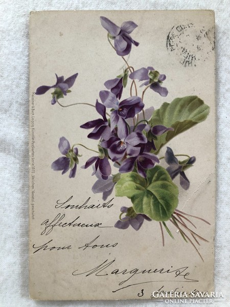 Antik hosszúcímzéses litho képeslap - 1904                        -7.