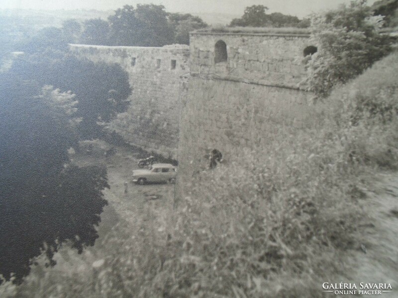 D198452 EGER  -Az egri vár - régi nagyméretű fotó 1950's évek kartonra kasírozva