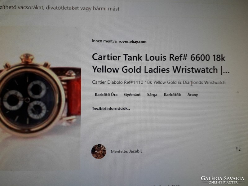 Cartier Tank Louis reff 6600 18 k