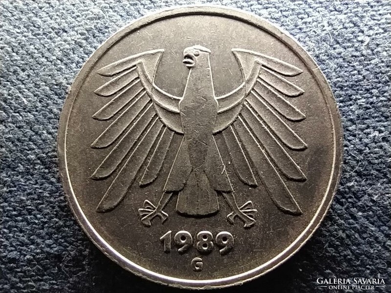 Németország NSZK (1949-1990) 5 Márka 1989 G (id70604)
