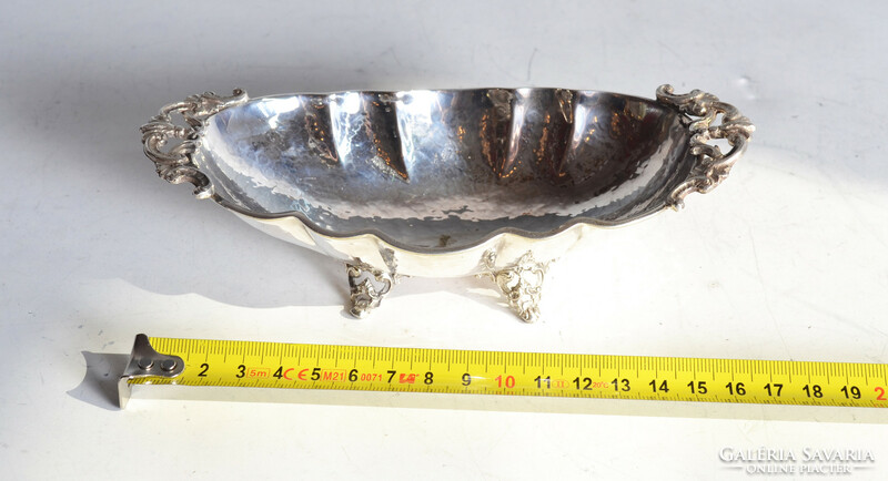 Small silver bowl - with a hand-hammered surface
