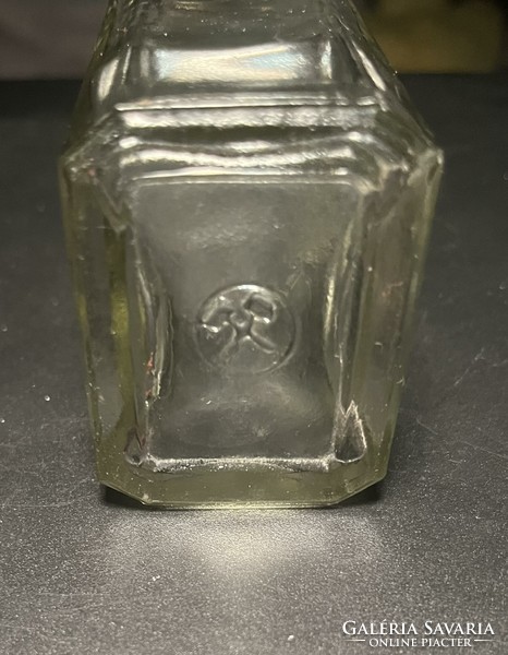 Antik Müller koronás gyógyszertári üveg