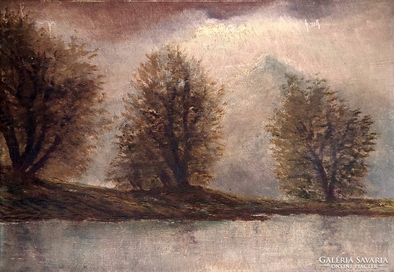Jenő Kuszka Szepesi (1885 - 1948) twilight in the Tatras