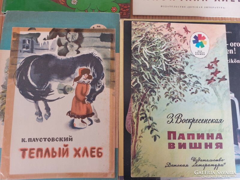 "Az Oroszok".Könyvek,nyelvkönyvek,szótárak,meseköynvek,füzetek.70 darab. 99000.-ft