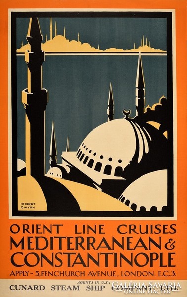 Turkey vintage travel advertising posters reprint istanbul izmir fair orient express