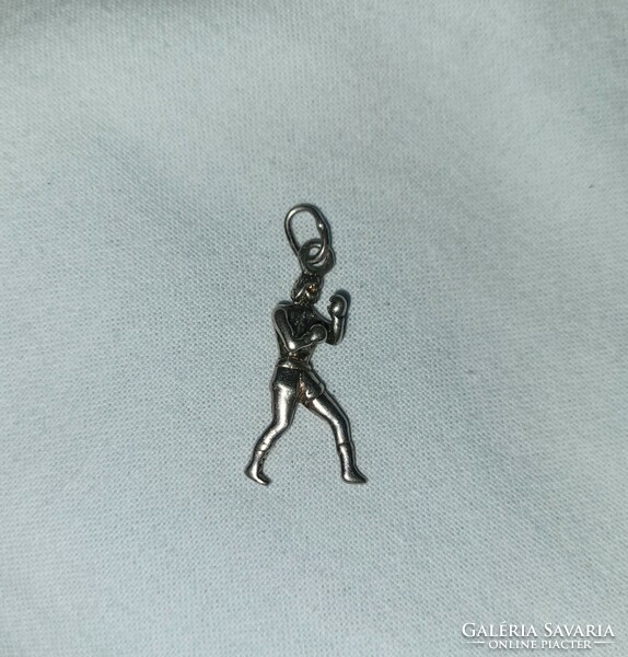 Marked 925 silver boxer pendant