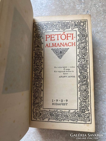 Action! Rare Petőfi almanac 1909