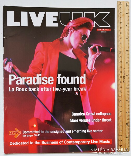 Live uk magazine 14/7 la roux (elly jackson) wolf alice