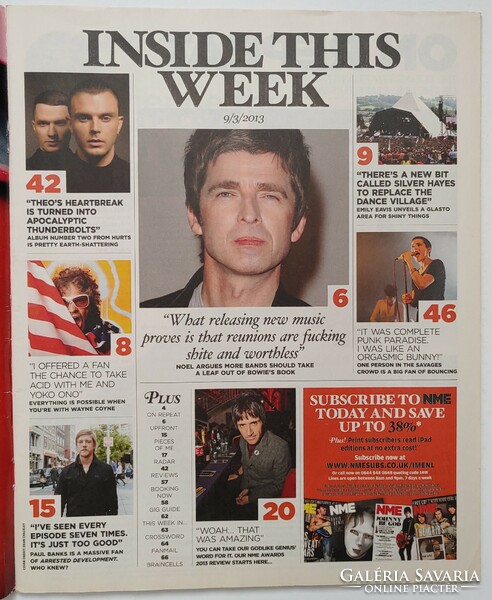 NME magazin 13/3/9 Johnny Marr Rolling Stones Hurts Flaming Lips Interpol Killers Florence Welch