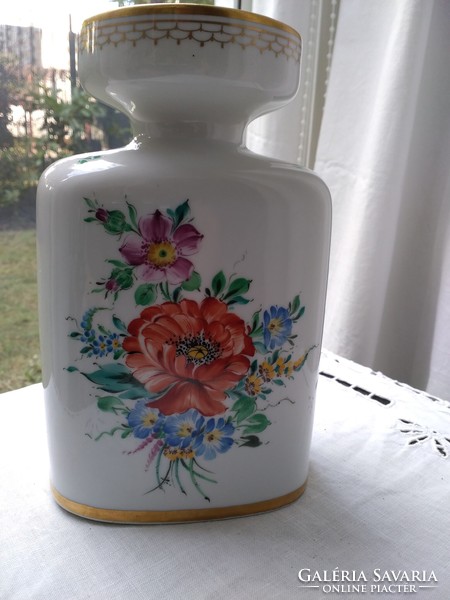 Hand-painted porcelain vase from the 70s