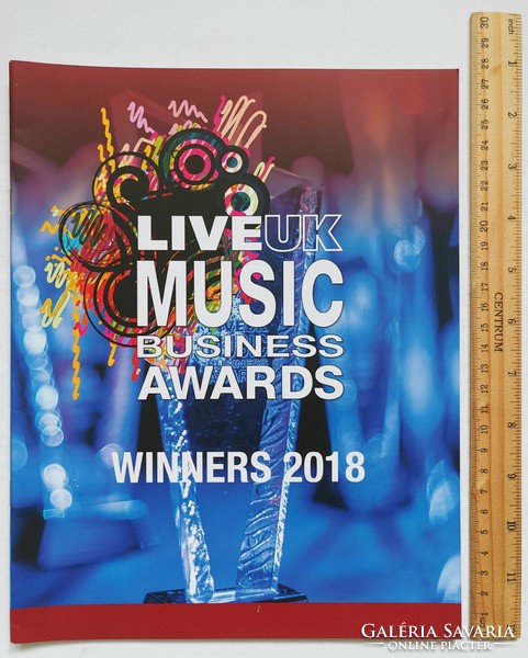 Live uk music business awards - winners 2018 brochure