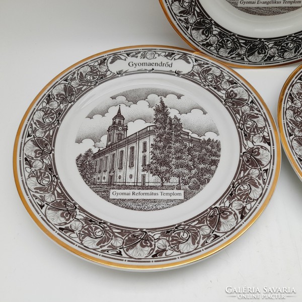 Gyomaendrőd decoration plates, 3 in one, decobex (jh)