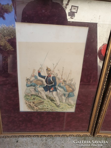 Military lithographs