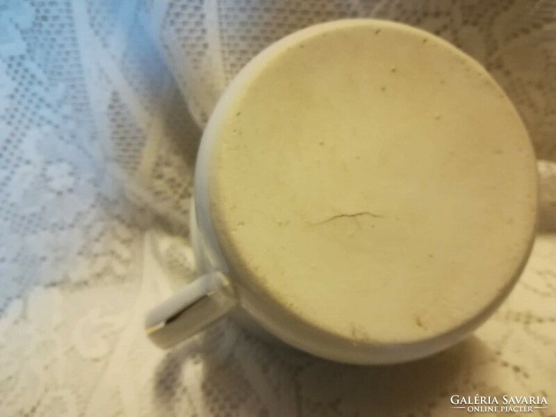 Large, thick-walled porcelain mug