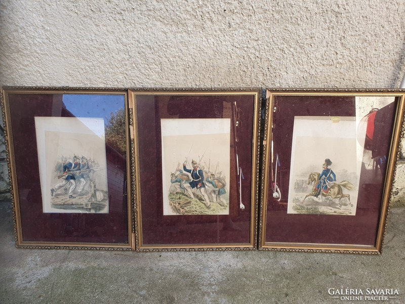 Military lithographs