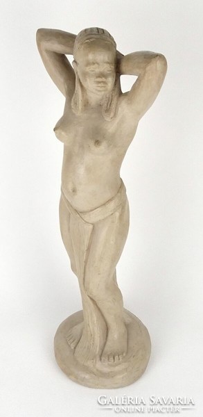 1O880 balogh: Bedouin ceramic female nude statue 41 cm