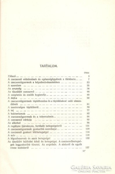 Lévai ödon: book about the baby 1912