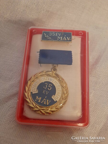 Máv service commemorative medal 35 years
