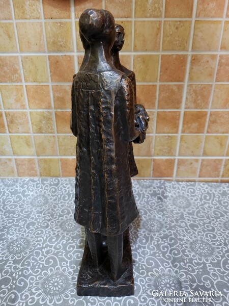 Czinder antal (1937.-) Bronzed sculpture 33 cm