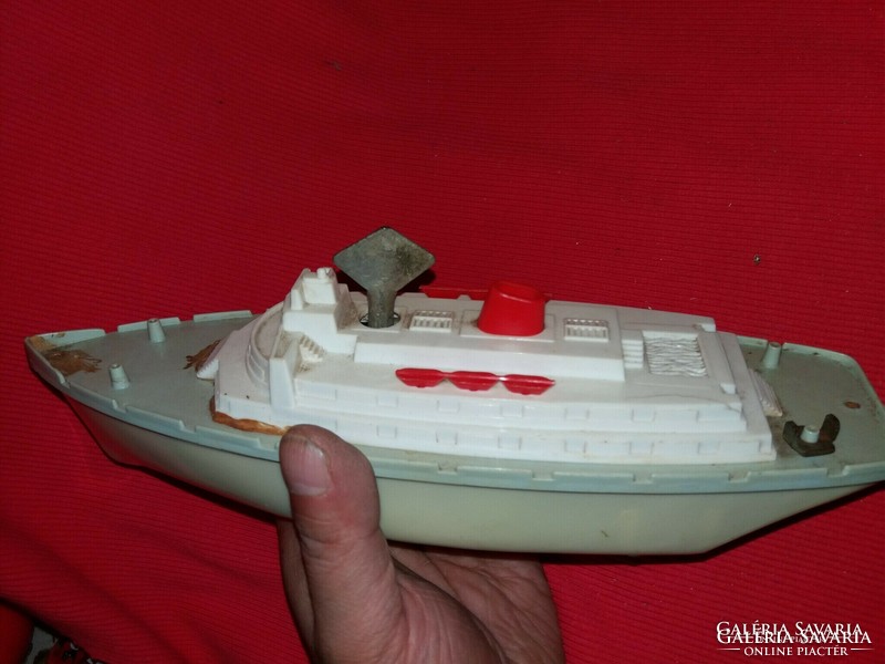 Old key clockwork prefo model toy ship 30 cm toy according to pictures